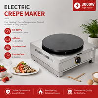 Mini crêpière électrique commerciale, 1 plaque, crêpière à gaz, Machine à Snack, gaufriers