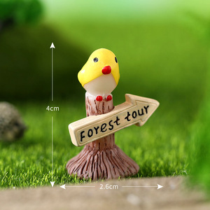 Micro paisaje artesanías letrero miniaturas Jardín de hadas musgo terrario decoración Mini resina señal de carretera bonsái figuritas adornos - Product Image 4