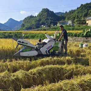 Moissonneuse Batteuse De Riz Wheat harvesting Machine Mini Rice Combine Harvester Multifunctional Harvesters For Wheat And Rice