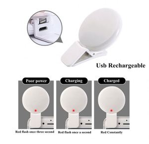 Portable Rechargeable LED Camera Selfie Ring Light Customize Design Flash Mobile Cell Phone Beauty Live Filling Mini Lamp - Product Image 6