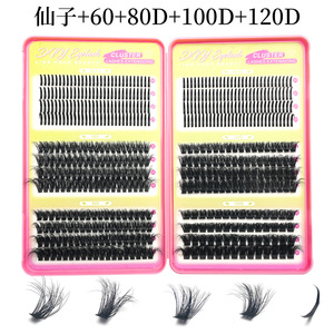 Cils en grappe effet fée 150D 200D, 18MM, volume épais, faux cils individuels segmentés DIY pour maquillage des yeux à domicile ou en salon - Product Image 6