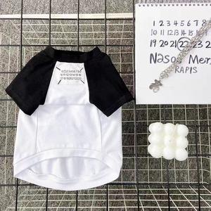 Onestep Fabrikant Groothandel Custom Zomer Teddy Bichon Schnauzer Huisdier Kleding Ademend Katoen Effen Korte Mouwen Gratis - Product Image 3