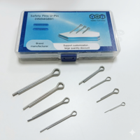 Carbon Steel Split Pins Assorted Sizes Small Pack Cotter Pins Fastener Hardware for Machinery and Repair