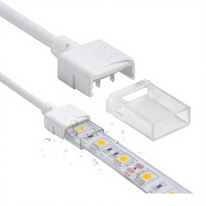 Free Welding 2P 8mm 10mm Waterproof FPC <b>LED</b> Strip Connector <b>with</b> <b>Wire</b> for IP65/IP67/IP68 <b>Led</b> <b>Light</b> - Product Image 3
