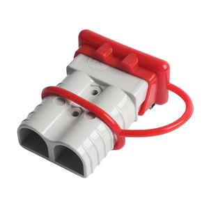 Piezas de carretilla elevadora de alta calidad 350A doble Polo 2 pines <span class=keywords><strong>enchufe</strong></span> de alimentación automotriz eléctrico conector <span class=keywords><strong>bipolar</strong></span> con mango y cubierta antipolvo - Product Image 3