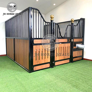 यूरोपीय घोड़े की नाई सामान स्टील फ्रेम गैल्वेनाइज्ड स्टील आंतरिक घोड़ा छत के साथ स्थिर - Product Image 3