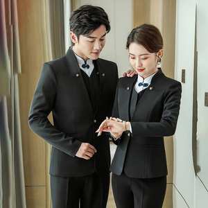 مخصص مكتب رجل سيدة العمل ارتداء أنيقة الأعمال السترة ضئيلة تناسب الزي الرسمي للمكتب - Product Image 5