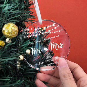 Giáng sinh 2025 - Khuyến mãi nóng: Mặt dây trang trí cây thông Noel bằng thủy tinh trong suốt tròn 80mm, giá rẻ, dùng làm đồ trang trí đám cưới, có thể tùy chỉnh - Product Image 5