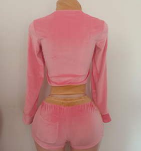 Ensemble de survêtement en <span class=keywords><strong>velours</strong></span> pour <span class=keywords><strong>femme</strong></span> automne-hiver 2026 – Veste à capuche zippée en <span class=keywords><strong>velours</strong></span> et <span class=keywords><strong>pantalon</strong></span> évasé deux pièces de haute qualité, personnalisable - Product Image 6