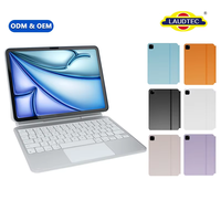 Nouvel étui clavier magnétique sans fil USB-C en alliage d'aluminium anti-déversement avec trackpad en verre pour iPad Pro 11" M4/M5, compatible OEM/ODM