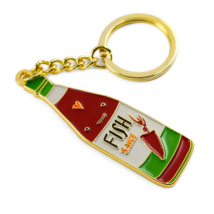 Porte-clés personnalisables de haute qualité, gravables, en métal, avec logo personnalisé, mignons, thé au <span class=keywords><strong>lait</strong></span> Boba, porte-clés en émail Kawaii - Product Image 3