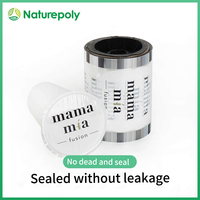Rollo de Película de Sellado para Té de Burbujas de 90 mm, Transparente, Fácil de Despegar, con Logotipo Personalizado Impreso, para Vasos de PLA y Papel
