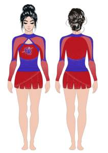 Personnalisable Hommes Femmes Cheerleading Uniformes Spandex Cheer Wear Sets Imprimé Strass Techniques Adultes OEM Service - Product Image 5