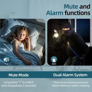 Coffre-fort électronique grande capacité pour armes à feu avec 3 méthodes de déverrouillage, support et étagère amovibles pour armes, armoire de sécurité en acier pour le rangement domestique - Product Image 3