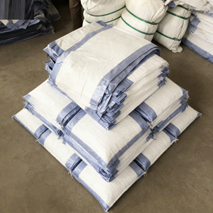 White and Black Recycled PP Woven Plastic Grain Sack Bags with Offset Printing 50kg - Product Image 6