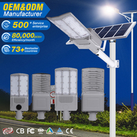 Lampadaire solaire LED professionnel extérieur étanche IP66 en aluminium moulé sous pression 100 watts 150 watts séparé