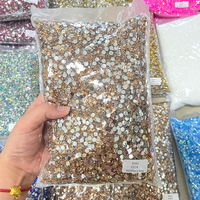 Kualitas Tinggi Bling Datar Bahan Resin Berlian Imitasi Bulat untuk Kuku Aksesoris DIY