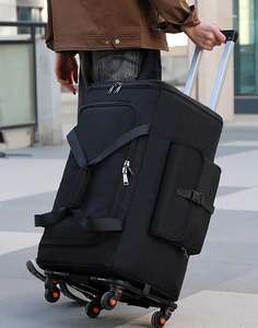 Sac à outils roulant robuste personnalisé avec roues pour électriciens, travaux de construction, boîte à outils mobile industrielle avec poignée de traction - Product Image 3