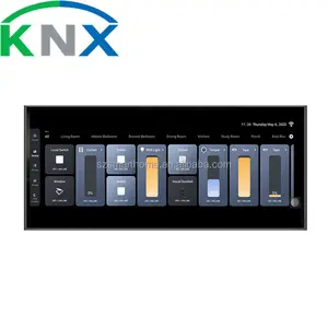 12 inch sound system 2 channel amplifier KNX gateway smart home touch control panel