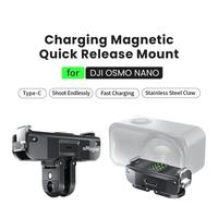 AMagisn TN02 Base magnétique rechargeable à dégagement rapide pour caméra d'action, accessoire pour DJI Osmo Nano