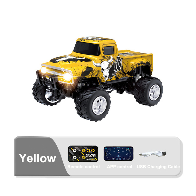 ELI TOYS NEW Arrival RC Off-road Drift Car 1/64 Remote Control Mini Metal 2.4G 4-Channel Indoor-Outdoor App-Controlled