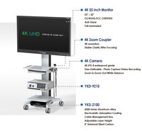 Tour chirurgicale endoscopique avec caméra électrique médicale 4K, étanche IPX8, éclairage LED 80W, moniteur 32/55 pouces IKEDA YKD-9210