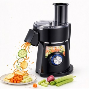 Vegetable Slicer And Chopper <b>Cutter</b> Julienne Stainless Steel Automatic Kitchen Multifunctional Electric Vegetable Slicer Machine - Product Image 1