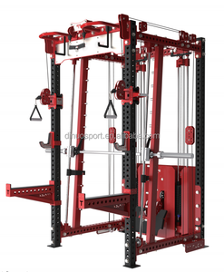 . Macchina Multifunzione Commerciale Smith Bar Power Rack con Crossover a Cavi per Home Gym, Attrezzatura per Allenamento Completo del Corpo, 70 kg ciascuno - Product Image 6