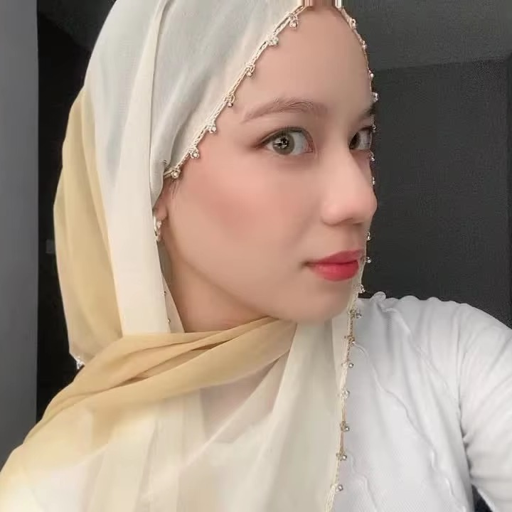 Ready to Ship Muslim Pearl Chiffon