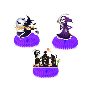 Huancai-centro <span class=keywords><strong>de</strong></span> mesa <span class=keywords><strong>de</strong></span> nido <span class=keywords><strong>de</strong></span> abeja para Halloween, adornos <span class=keywords><strong>de</strong></span> mesa para fiesta, suministros, 9 Uds. - Product Image 2