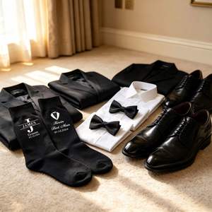 Personalized Cotton <b>Socks</b> for Groomsmen, Custom <b>Socks</b> with Title & Name, Fun <b>Best</b> <b>Man</b> Proposal Gift, Wedding Party Keepsake - Product Image 5