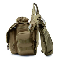 Wasserdichte Nationale Tarnmuster Jagd-Brusttasche Crossbody Schultertasche Satteltasche aus Polyester mit Reißverschluss