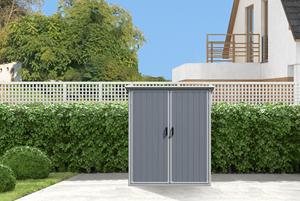 Abri de rangement <span class=keywords><strong>extérieur</strong></span> en plastique de 3x5 FT, <span class=keywords><strong>armoire</strong></span> en <span class=keywords><strong>résine</strong></span> imperméable avec portes verrouillables - Product Image 2