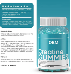 Private Label <strong>Creatine</strong> Gummies <strong>Uk</strong> White Label <strong>Creatine</strong> Gummies 6000mg Create <strong>Creatine</strong> Monohydrate Gummies for Men &amp; Wome - Product Image 5