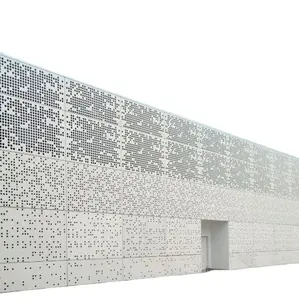 Dekorative Außen verkleidung Vorhang fassade Aluminium perforierte Metall fassaden platte