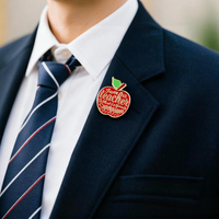 Broches de remerciement pour enseignants en gros, série de broches avec citations de remerciement, broches tendance, reconnaissements pour les éducateurs, promotions du système éducatif, personnalisables