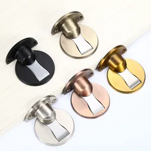 Hot Selling Stainless Steel Magnetic Door Stop Type Adjustable Wood Door Stopper