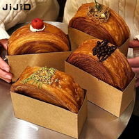 Jijid Opvouwbare Platte Kartonnen Cake Hamburger Sweet Boxes Verpakking Custom Print Shipping Party Desser Food Paper Box