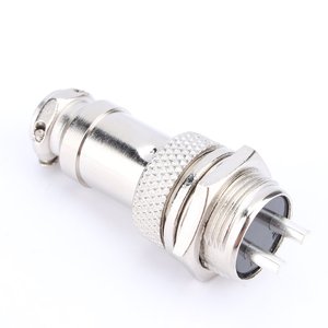 Connettore Maschio GX12 a 4 Pin per Aviazione, Angolo Retto, Tipo <span class=keywords><strong>DIN</strong></span> per Montaggio su Pannello - Product Image 2