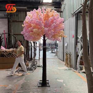 Árboles de Flores de Cerezo Artificiales para Bodas y Fiestas, Árbol de Flores de Cerezo de Seda Rosa Desmontable y Personalizable para Fondo de Eventos y Entrada - Product Image 6