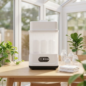 <b>Portable</b> Baby Bottle Sterilizer <b>Dryer</b> Combo Electric Steam Sterilization <b>Dryer</b> Machine PP Material 220V Commercial Use - Product Image 1