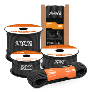 Corde de Parachute Tactique en Nylon, Vente en Gros Usine OEM/ODM, Paracorde de Survie 4mm, Noyau 9 Brins, Résistance 620lbs, Type III - Product Image 1