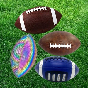 Custom Size Premium Leather American Football & <b>Ball</b> with Rubber Bladder High Air Retention Custom Logo Options - Product Image 5