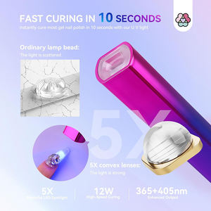 3W Led el tırnak kurutucu küçük lamba taşınabilir tırnak jeli hızlı kurutma mini uv tırnak lambaları - Product Image 5