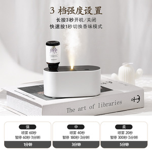 Aroma <b>Diffuser</b> USB Powered Waterless Fog Type For Home Bedroom 15-40m With Essential <b>Oil</b> Automatic Spray - Product Image 2