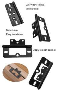 Haute qualité 3 pouces moderne obturateur charnières meubles charnières armoire charnières pour armoires hôtels placards boîtes armoires stockage - Product Image 6
