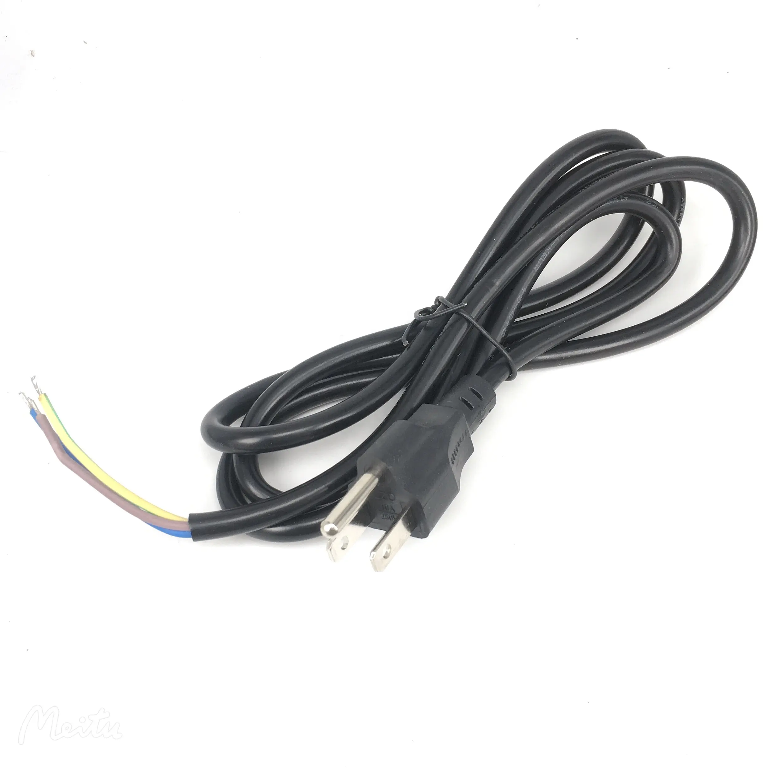 Ac Kabel Gestript En Vertind 3pin Canada Ons Amerika 125V Netsnoer Met Usa Plug