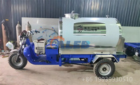 Solution Hygiénique : Tricycle Mobile de Transport de Lait pour Ferme Laitière, Capacité 500L-1T, Machine d'Alimentation pour Veaux avec Mélange d'Eau Acide