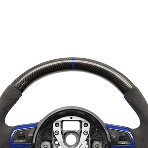 Volante de Fibra de Carbono para Audi R8 SQ5 Q3 RS3 RS4 RS5 RS6 TT TTS TT <span class=keywords><strong>MK2</strong></span> S3 <span class=keywords><strong>S4</strong></span> S5 S6 A3 8P 8V - Product Image 5