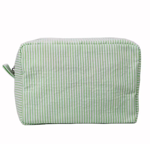 Bolsa de Cosméticos de Algodón a Rayas, Versátil, con Logotipo Personalizable, Gran Capacidad, Portátil, Unisex, Venta Caliente - Product Image 5